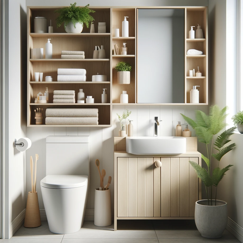 Keeping the Bathroom Floor Clean, Organized, and Clutter-Free with Over-the-Toilet Storage